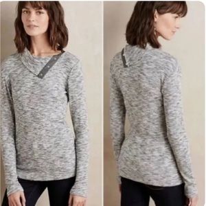 Dolan Left Coast small gray snap turtleneck Anthropologie. Very good condition.